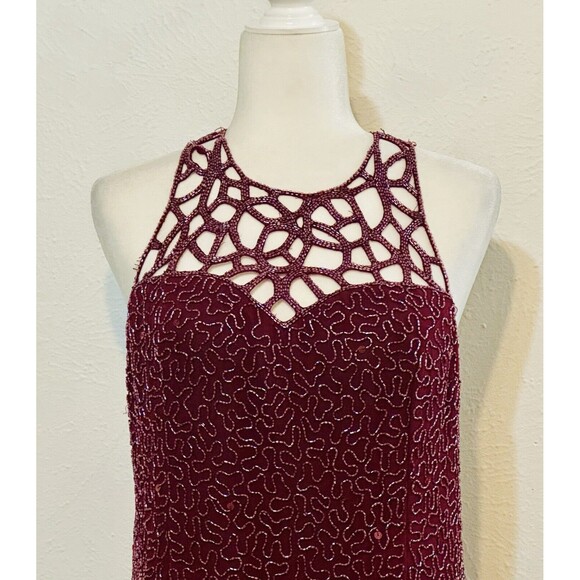 SCALA Size XXL Silk Beaded Sequin Dress Quiet Luxury Wedding Evening - Picture 2 of 13